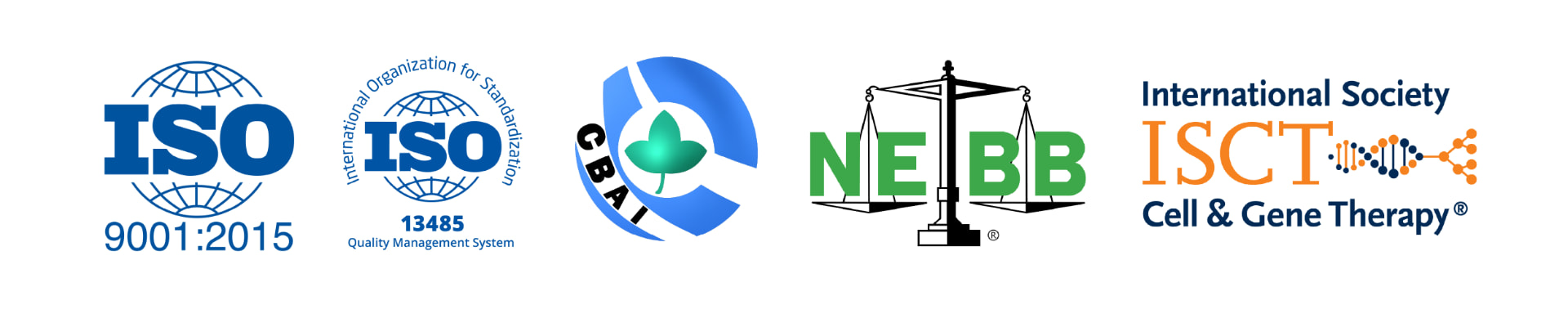 มาตรฐานและการเป็นสมาชิกของห้องปฏิบัติการ: ISO 9001:2015, ISO 13485, CBAL, NEBB และ ISCT