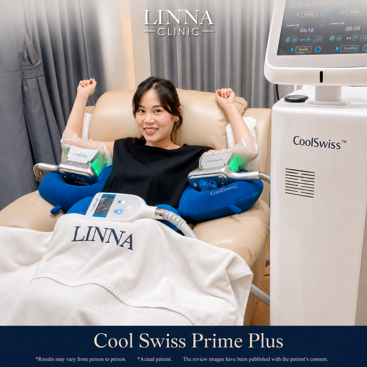 Cool Swiss Prime Plus session at LINNA Clinic